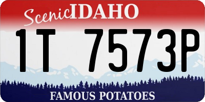 ID license plate 1T7573P