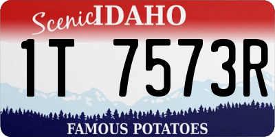 ID license plate 1T7573R