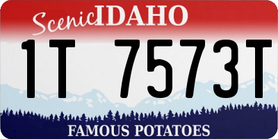 ID license plate 1T7573T