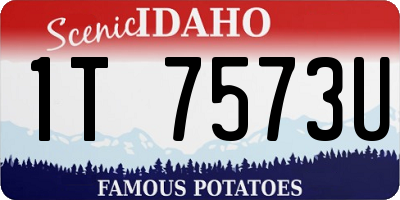 ID license plate 1T7573U
