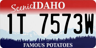ID license plate 1T7573W