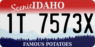 ID license plate 1T7573X