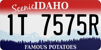 ID license plate 1T7575R