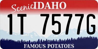 ID license plate 1T7577G