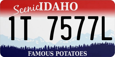 ID license plate 1T7577L