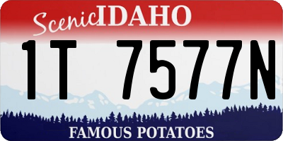 ID license plate 1T7577N