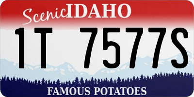 ID license plate 1T7577S