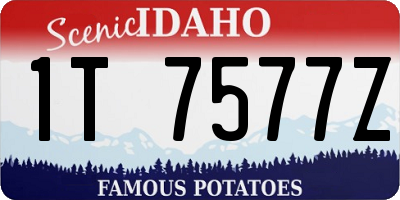 ID license plate 1T7577Z