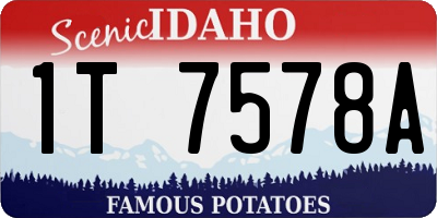 ID license plate 1T7578A