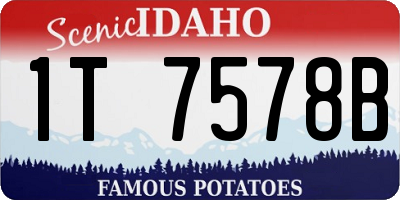ID license plate 1T7578B