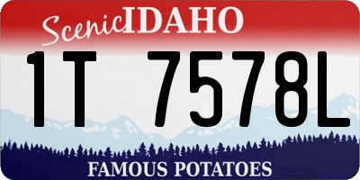 ID license plate 1T7578L