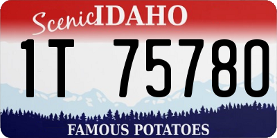 ID license plate 1T7578O