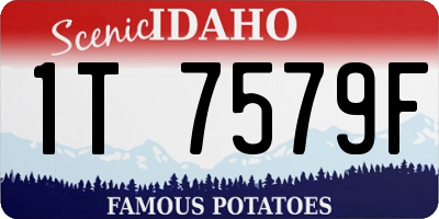 ID license plate 1T7579F