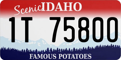 ID license plate 1T7580O