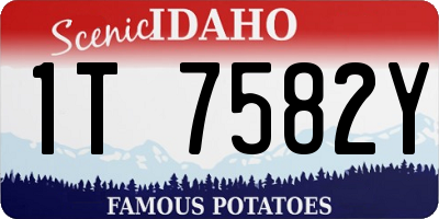 ID license plate 1T7582Y
