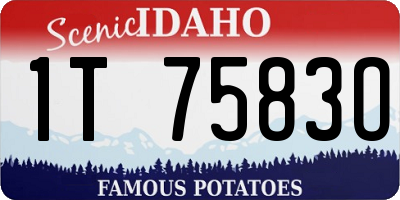ID license plate 1T7583O