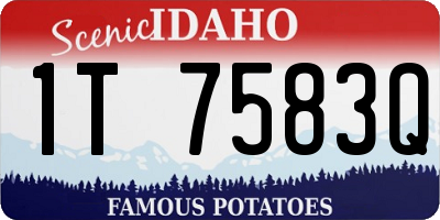 ID license plate 1T7583Q
