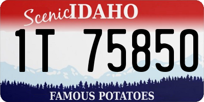 ID license plate 1T7585O