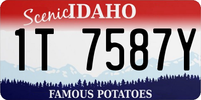 ID license plate 1T7587Y