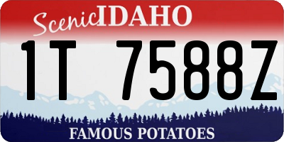 ID license plate 1T7588Z