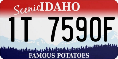 ID license plate 1T7590F