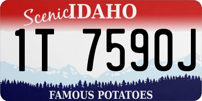 ID license plate 1T7590J