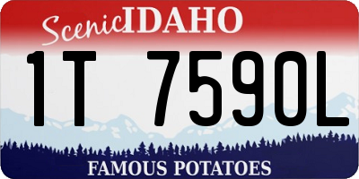 ID license plate 1T7590L