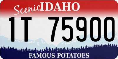 ID license plate 1T7590O