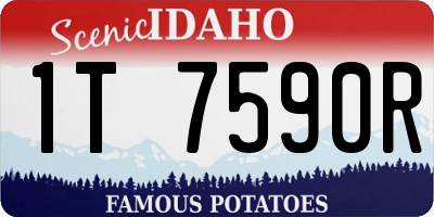 ID license plate 1T7590R