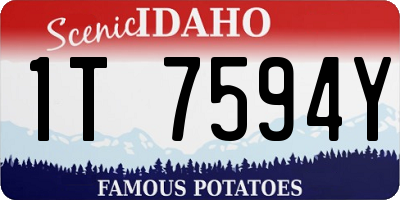 ID license plate 1T7594Y