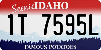 ID license plate 1T7595L