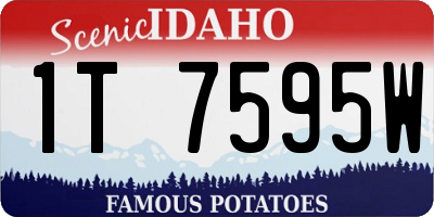 ID license plate 1T7595W