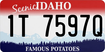 ID license plate 1T7597Q