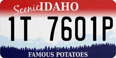 ID license plate 1T7601P