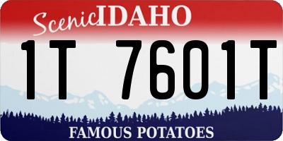 ID license plate 1T7601T