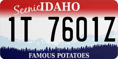 ID license plate 1T7601Z