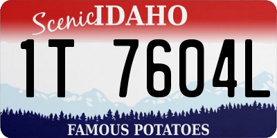 ID license plate 1T7604L