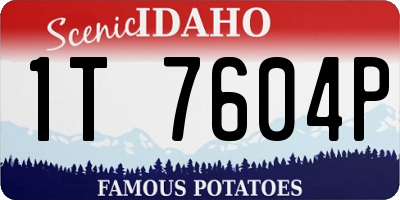 ID license plate 1T7604P