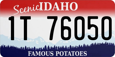 ID license plate 1T7605O
