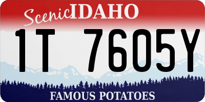 ID license plate 1T7605Y