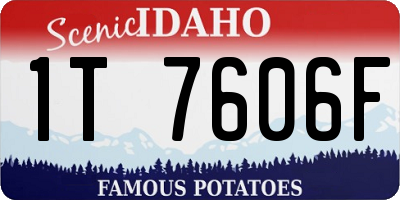 ID license plate 1T7606F