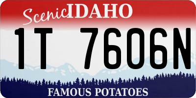 ID license plate 1T7606N