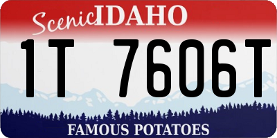 ID license plate 1T7606T