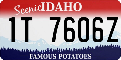 ID license plate 1T7606Z