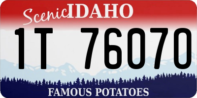 ID license plate 1T7607O