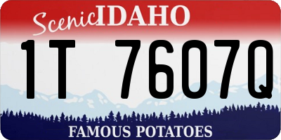 ID license plate 1T7607Q