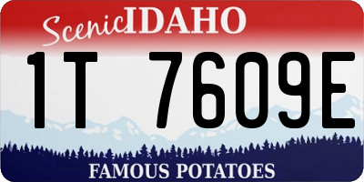 ID license plate 1T7609E