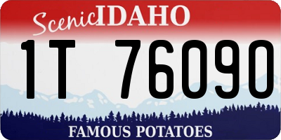 ID license plate 1T7609O