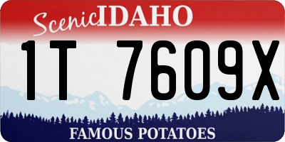 ID license plate 1T7609X