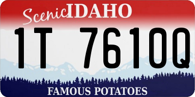 ID license plate 1T7610Q